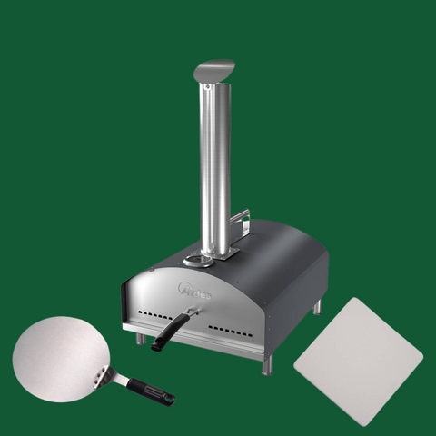 ARDES kültéri pellet pizzasütő + pizzakő + spatula