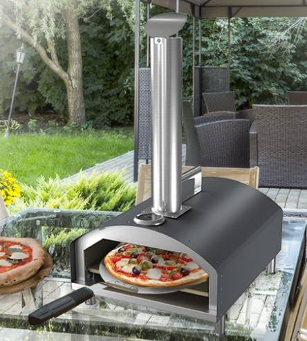 ARDES kültéri pellet pizzasütő + pizzakő + spatula