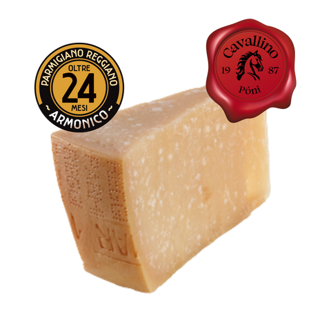 Parmigiano Reggiano D.O.P. - eredeti, hamisítatlan parmezán sajt - 24 hónapos érlelés