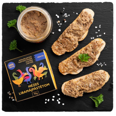 Mézes libamájpástétom